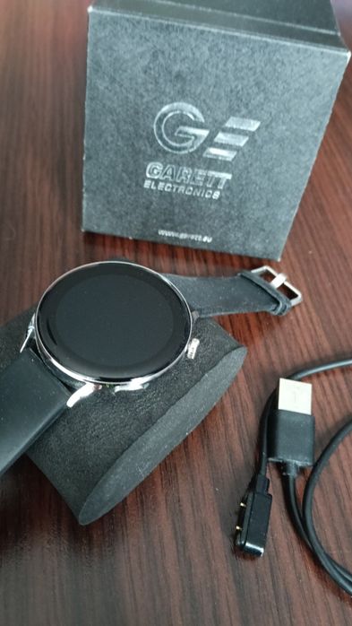 Smartwatch Garett Elegance RT Zegarek czarny srebrny