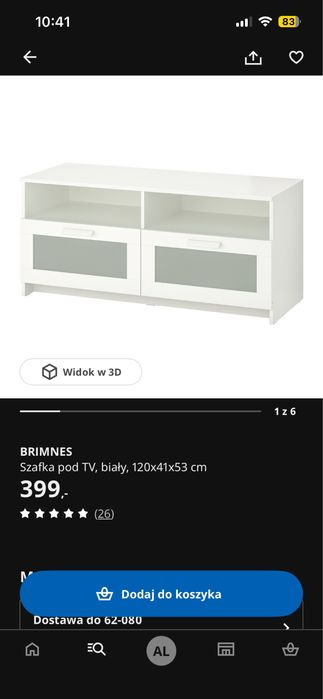 Szafka pod TV brimnes
