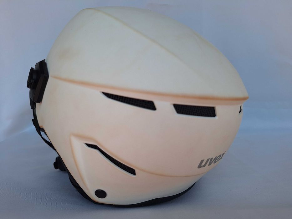 Kask narciarski Uvex Instinct Visor White Black Mat M 56-58cm