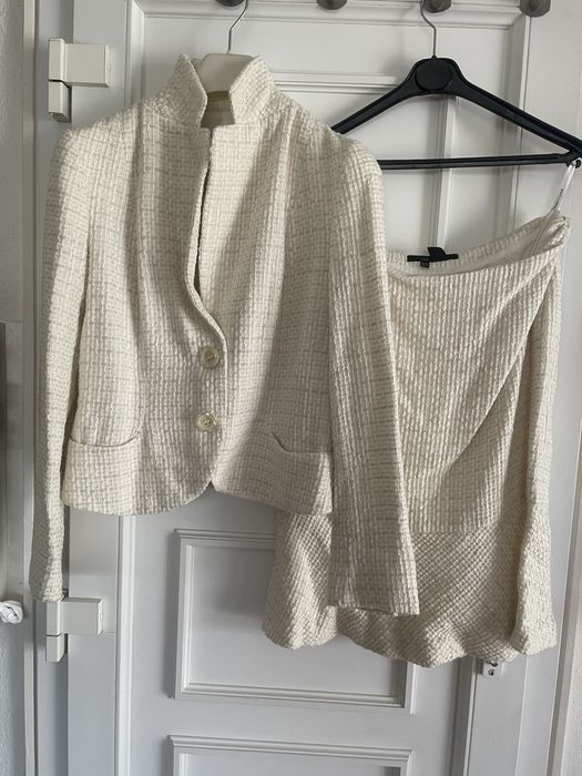 Saia casaco branco da zara
