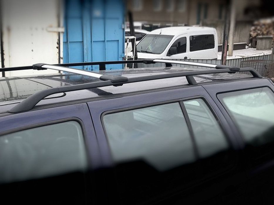 Перемички на звичайні рейлінги без ключа Can V1 2 шт. до 138 см, Чорні