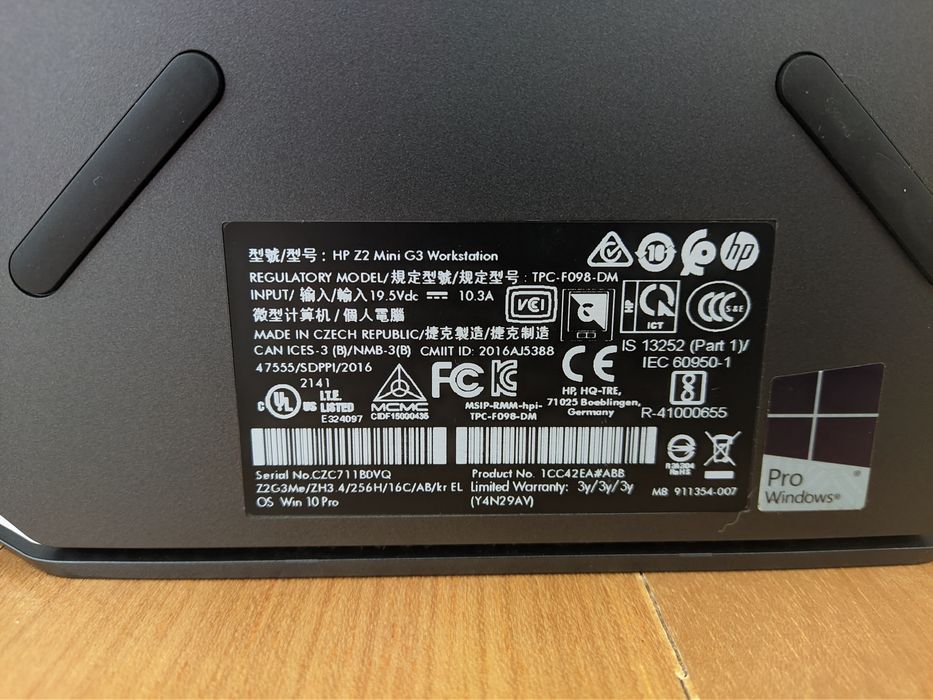 Workstation HP Z2 Mini G3 500gb