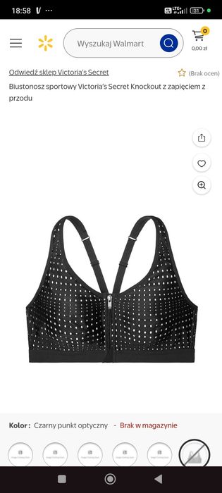 Victoria 'S Secret stanik biustonosz sportowy