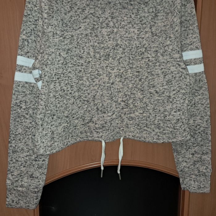 Ciepły Sweter szary marki derek haert, rozm. M