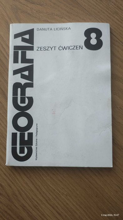 Podręcznik zeszyt ćwiczeń do geografii PRL 1985
