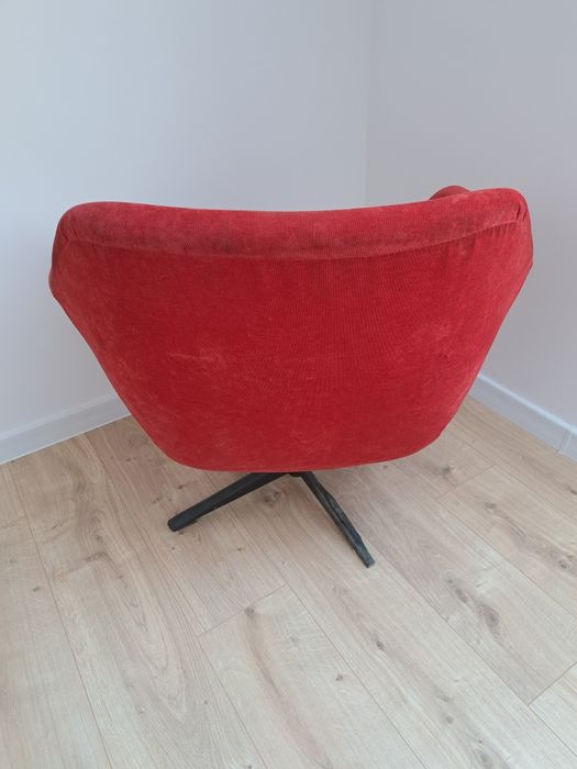 Fotel obrotowy PRL muszelka, klubowy