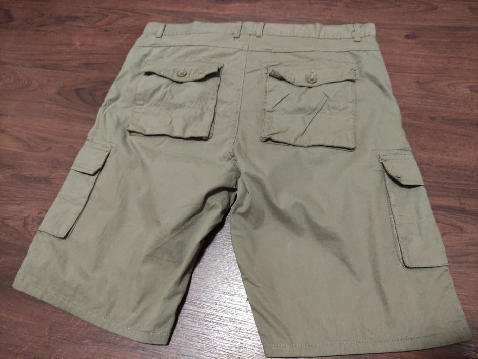 Шорти карго хакі р.38 XL пояс 96см