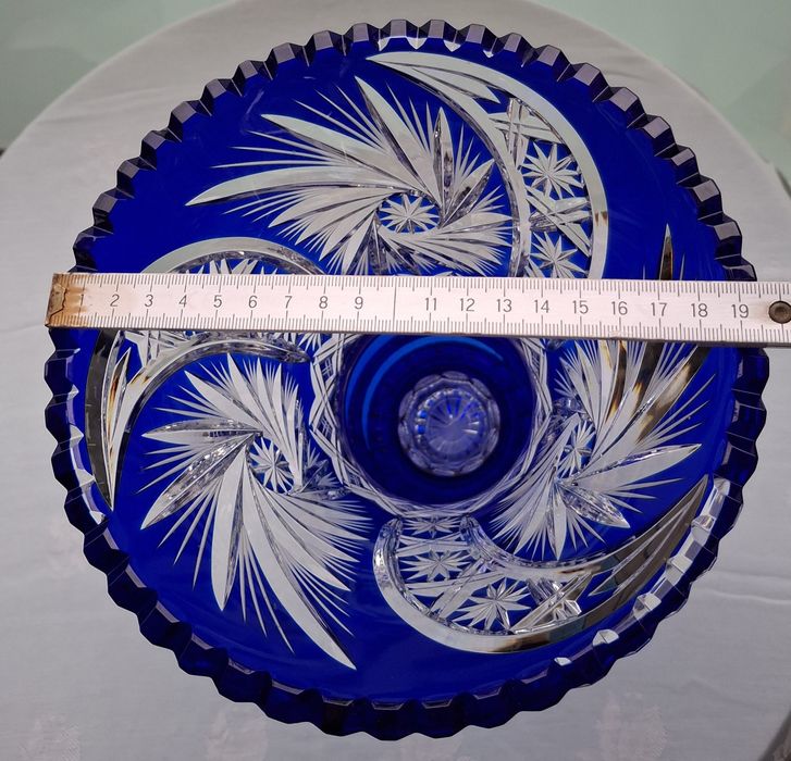 Ваза кольоровий кришталь