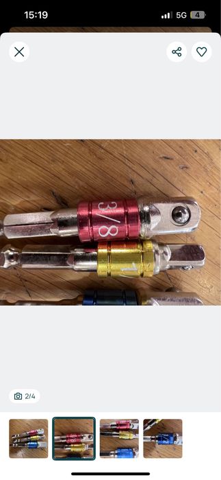 Conjunto peças adaptador soquete kit de extensão - NOVO