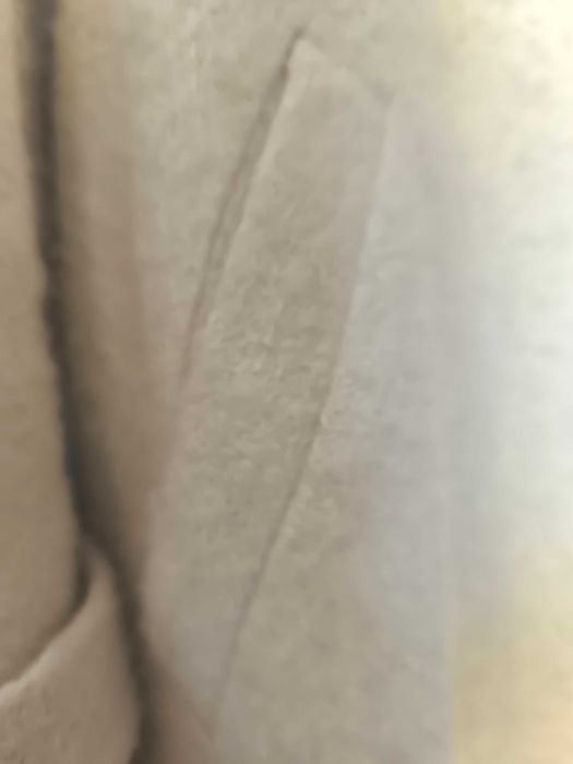 Casaco comprido de cor perola da Zara