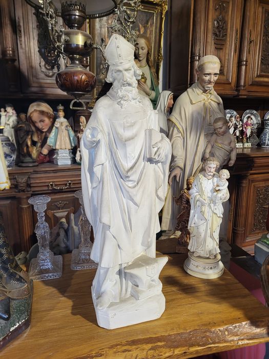 Duża figura Święty Eligiusz 67 cm Patron kowali jubilerów