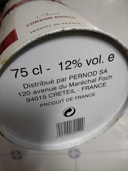 Caixa de whisky vazia