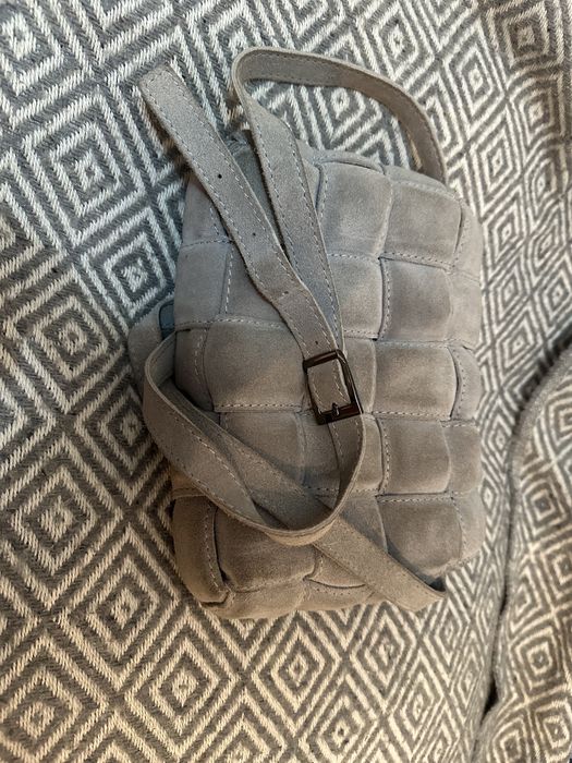 Сумка натуральна замшева під Bottega Veneta