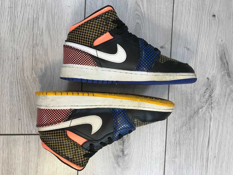 Buty Jordan 1 Mid Multi Color Grid rozm. 36,5