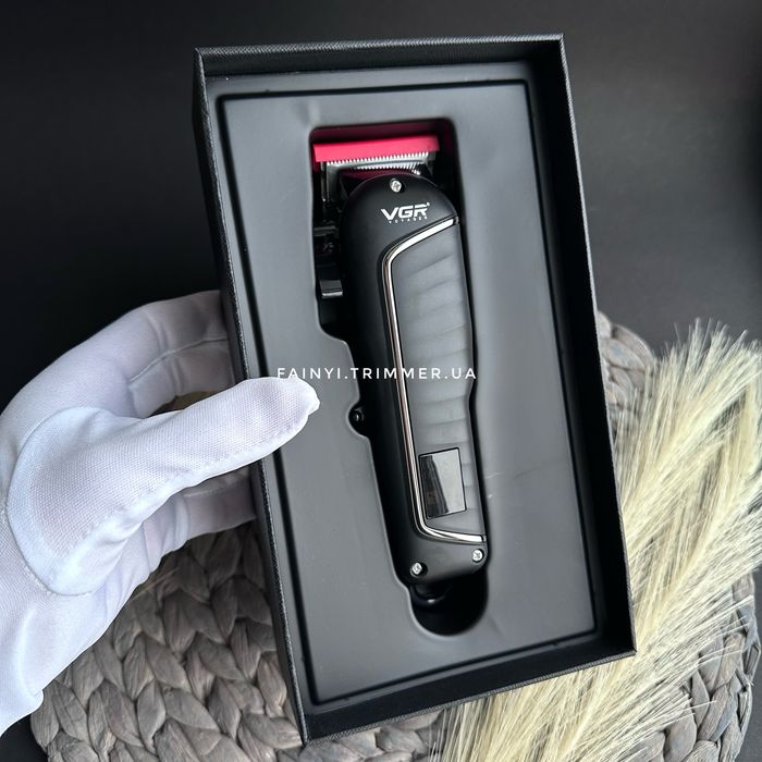 ‼️РОЗПРОДАЖ‼️Професійна машинка для стрижки бороди голови VGR Black
