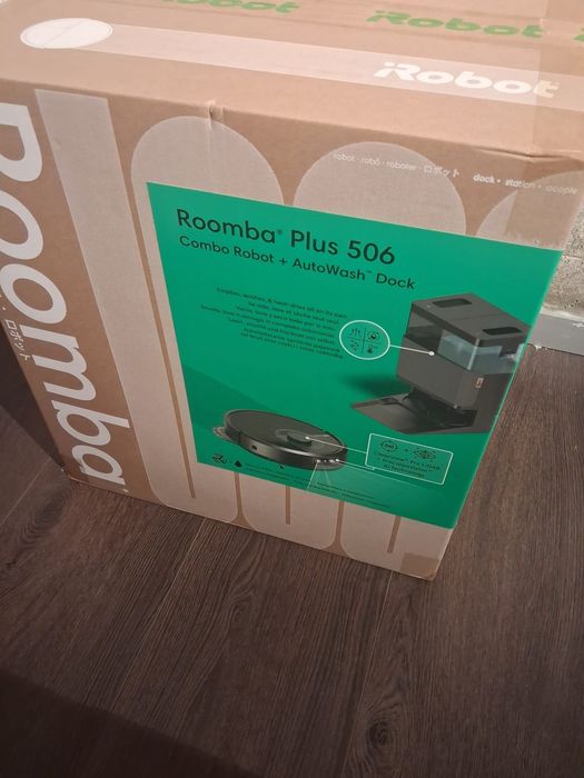 NOVO COM GARANTIA 4 ANOS - Aspirador Roomba 506 combo Plus + Autowash Dock