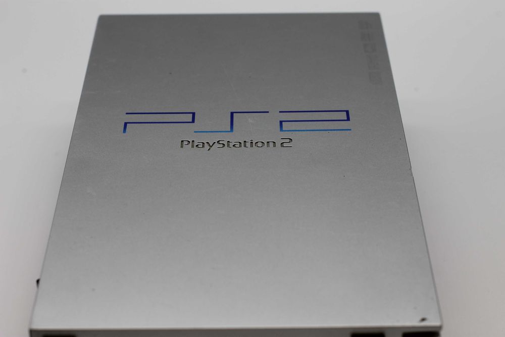 PS2 Fat Satin Silver  Model SCPH-50003Oryginalna Plomba Nowy Pad