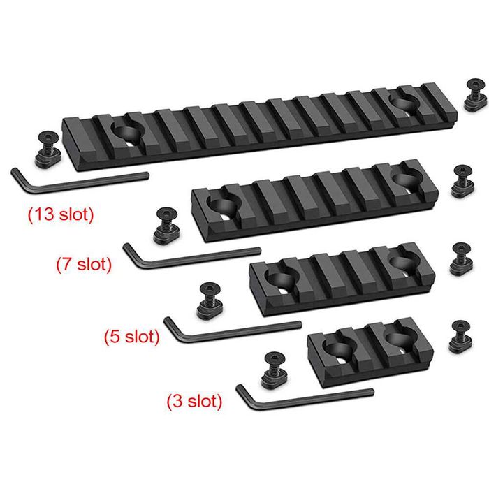 Планка пикатини, в наличии все размеры 3, 5, 7, 9, 11, 13 слотов
