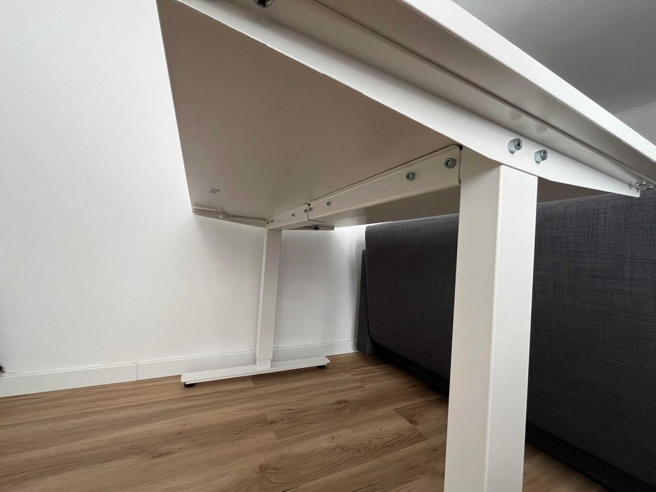 IKEA Trotten Secretária sentado/em pé, branco, 120x70 cm