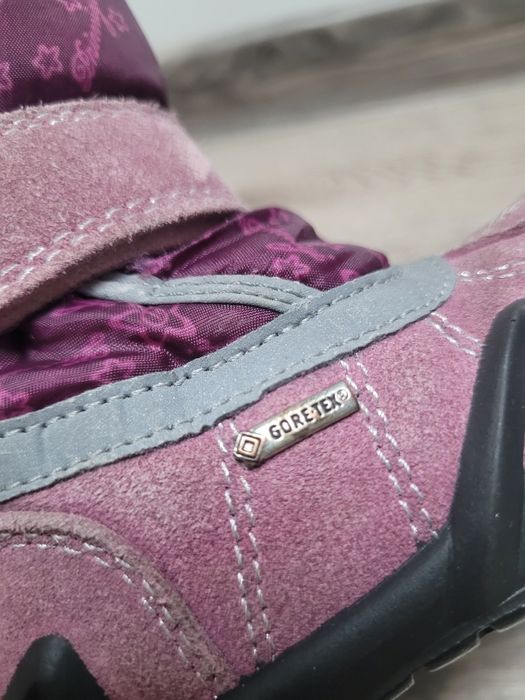 Gore tex buty zimowe na rzepy ocieplane