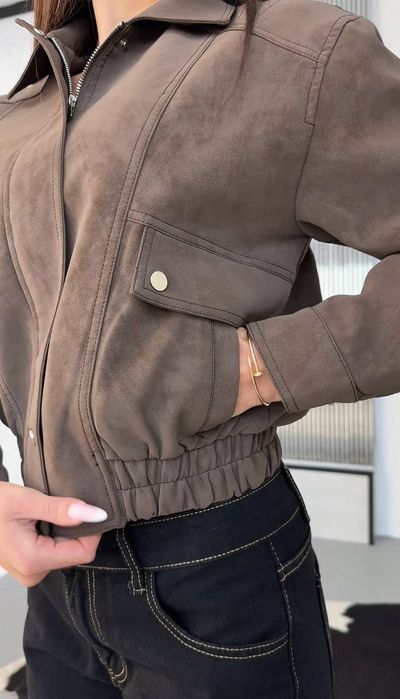 Косуха-бомбер екошкіра