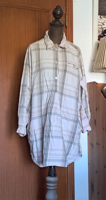 Camisa Túnica Comprida Xadrez Women's Secret Tam. S (100% Algodão)