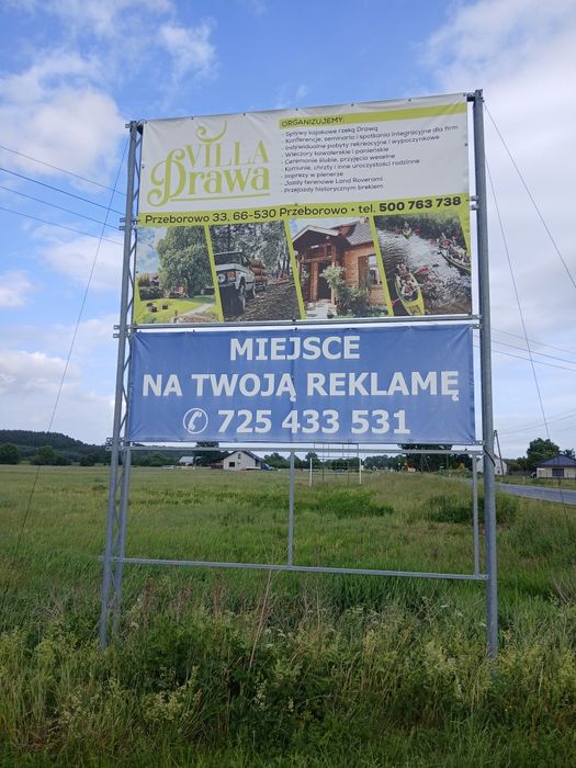 Konstrukcja Stalowa pod Reklamę RAMA BANER 400x300 cm