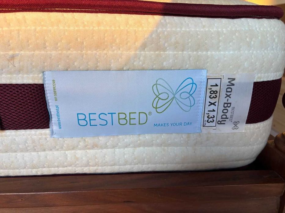 Cama Madeira Maciça + Colchão/Estrado