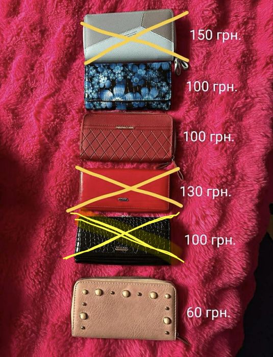 Гаманець жіночий, гаманці