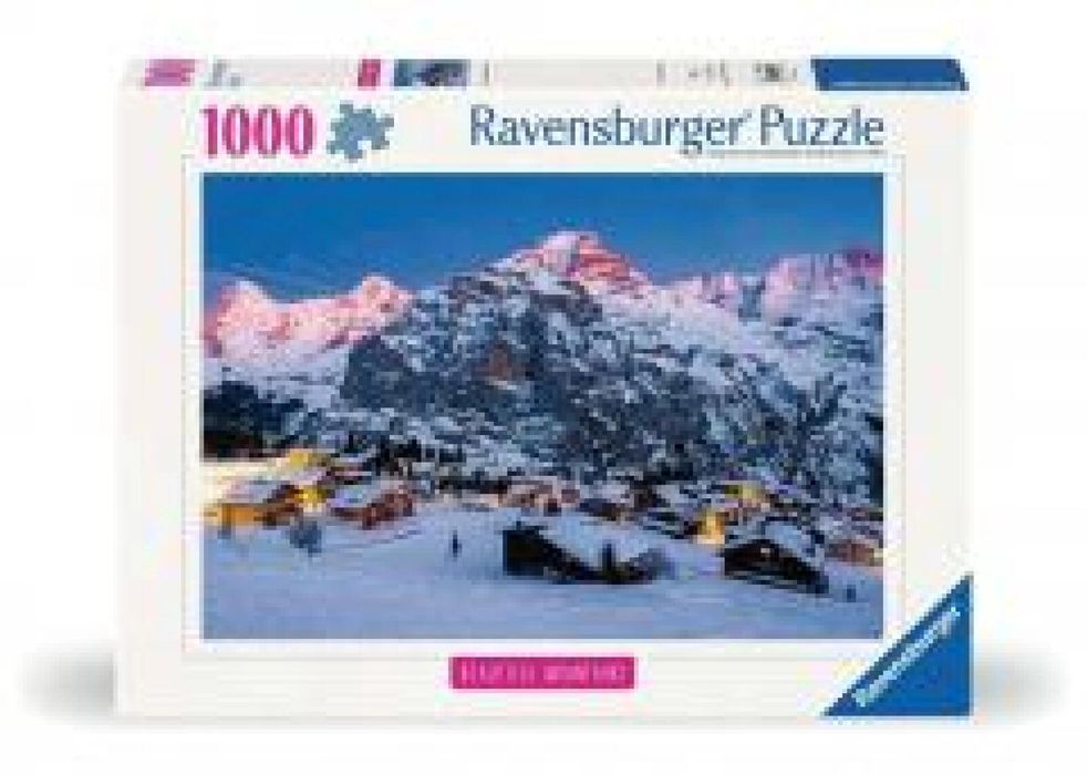 Puzzle 1000 Bernese Oberland, Murren pudełko,254x339 mm
