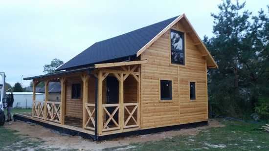 domek drewniany, domek letniskowy, ogrodowy do 35m2,dom, antresola