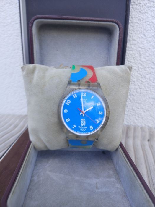 Zegarek swatch quartz unikat olimpiada 2008  Belgia