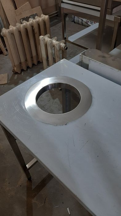 Столешня стільниця з нержавіючої сталі. Столешница из нержавеющей стал