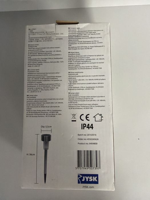Lampy solarne Jysk