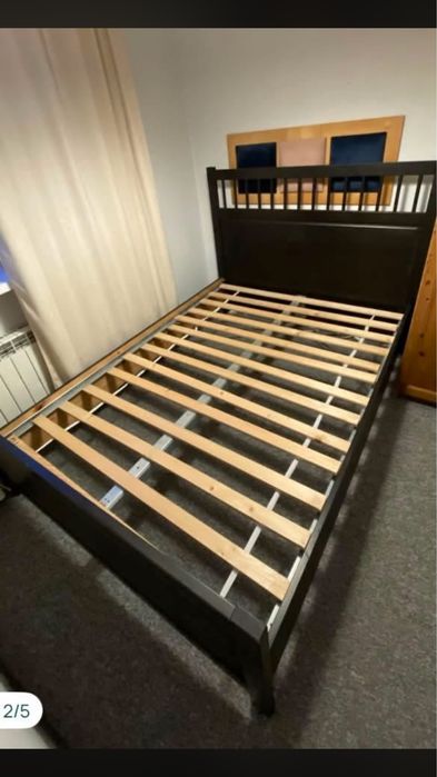Łóżko ikea hemnes 140x200 ze stelażem
