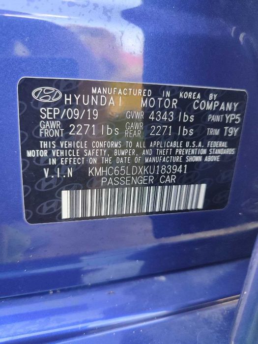 Hyundai Ioniq Plug-in Hybrid 2019