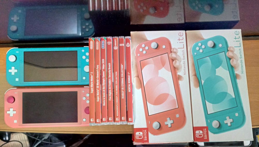 Nintendo Switch Lite Coral-128Gb(Обмен,Игры-MK1/Zelda/Mario2/Witcher3)