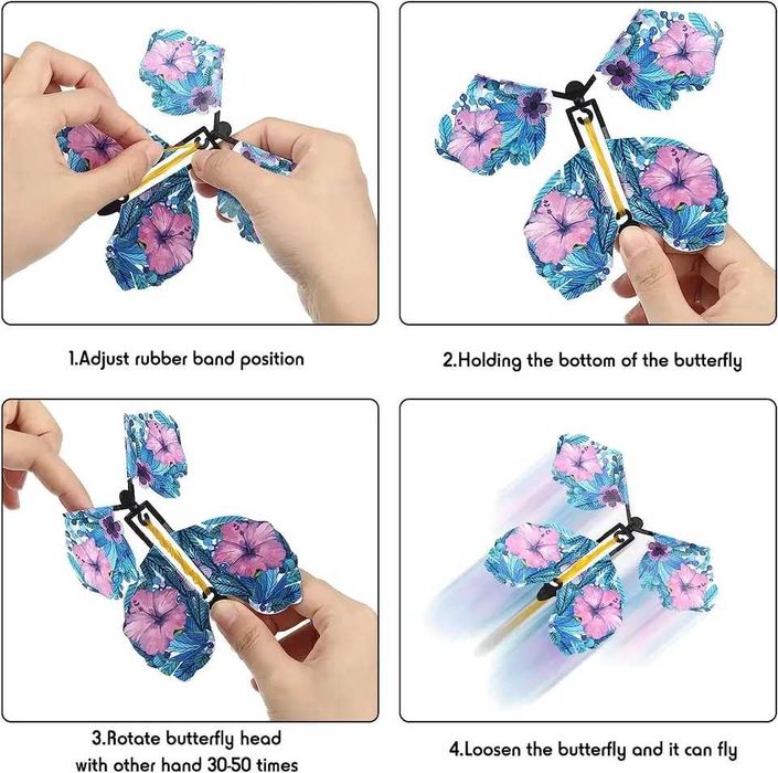 НОВЫЕ Волшебные летающие Бабочки сюрприз в Открытку/Книгу на подарок