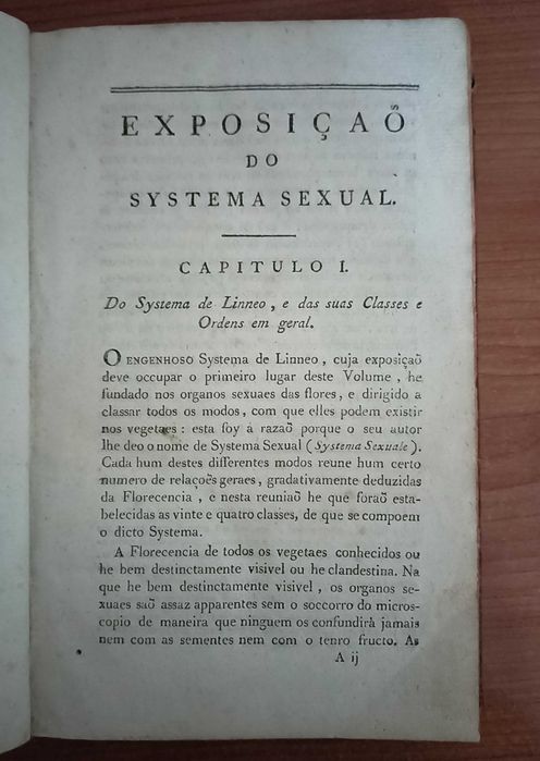 Compendio de Botanica por Felix Avellar Brotero, Tomo Segundo (1788)