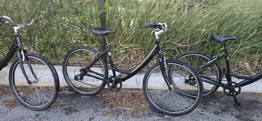 bicicleta city. Inox e aluminio