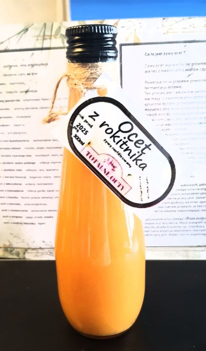 Ocet żywy z rokitnika 300ml TOTALNE OCTY