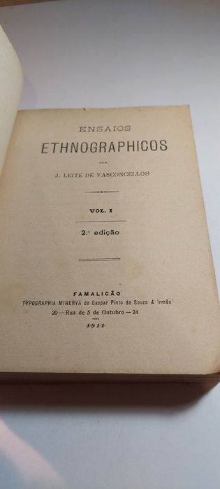Ensaios Ethnographicos - Leite de Vasconcellos (Vol. I e IV)