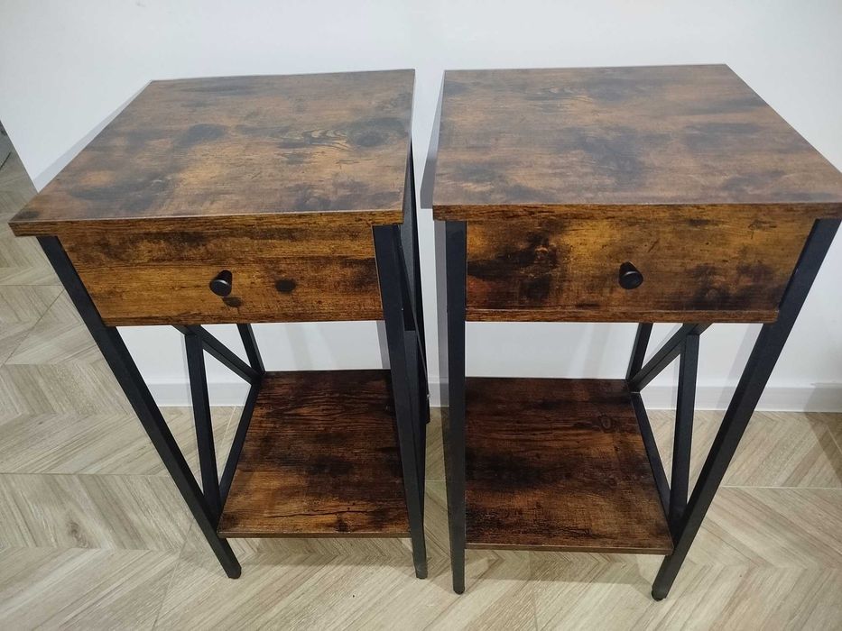 Stoliki nocne w stylu loft