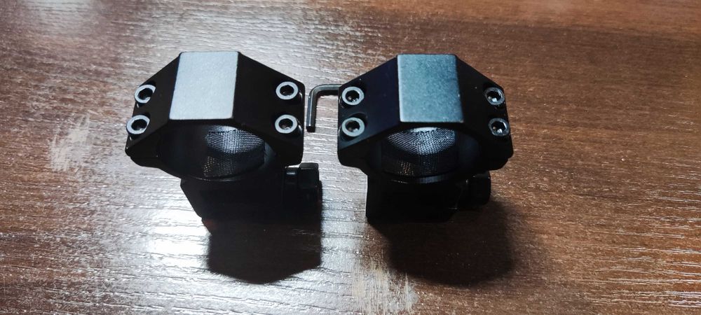 Montaż lunety na szynę 20mm, średnica 30mm, wysokość 20mm