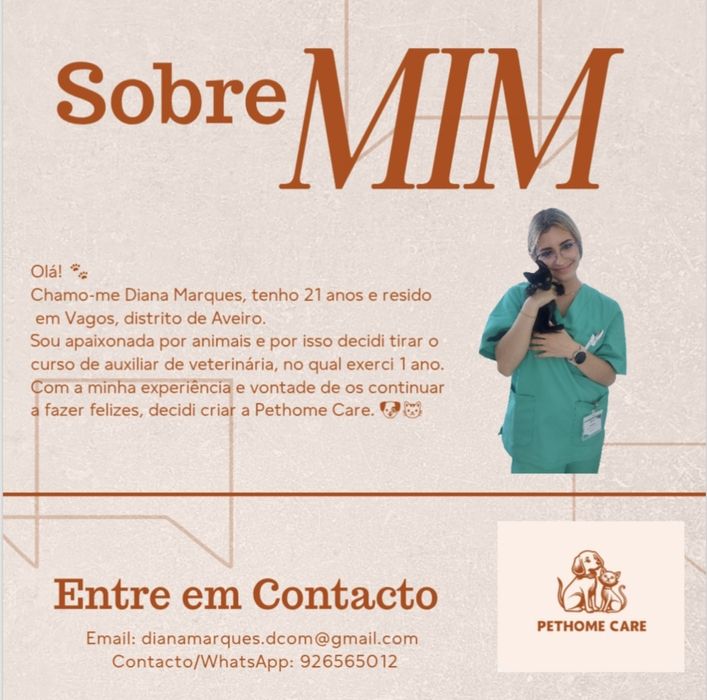 Faço pet sitting e dog walking