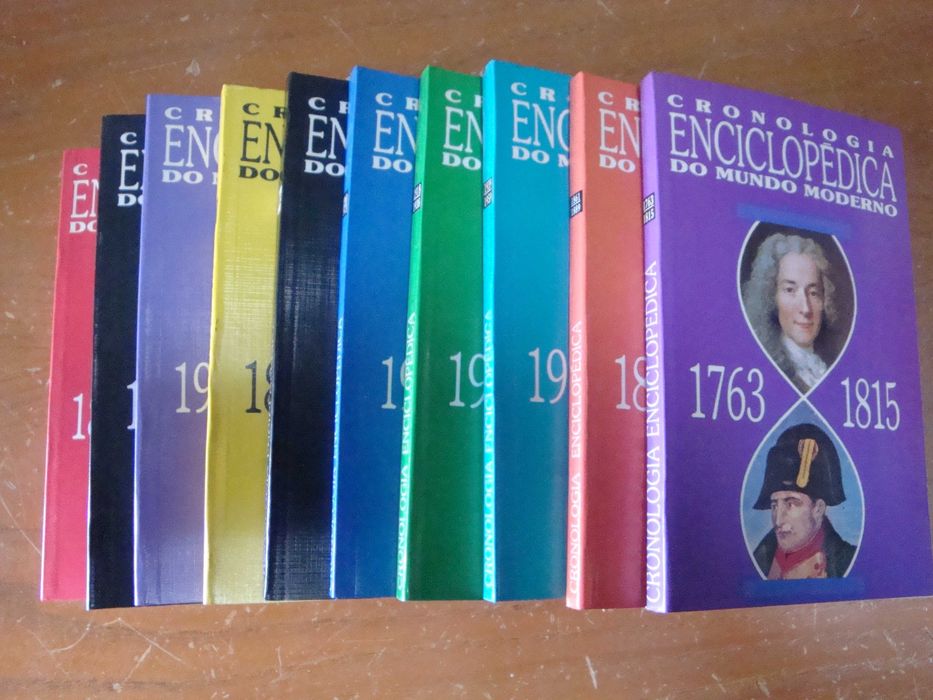 Coleção 10 livros "Cronologia Enciclopédica do Mundo Moderno"