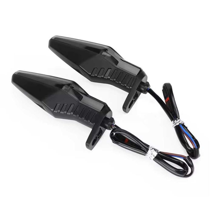 Par de Piscas LED para motos BMW - luz âmbar fumada