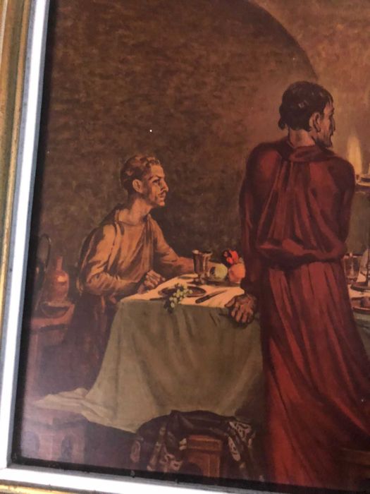 Quadro Antigo com Moldura Dourada64584394499970123