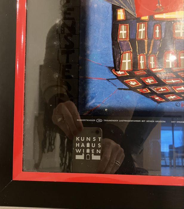 Serigrafia Hundertwasser com moldura