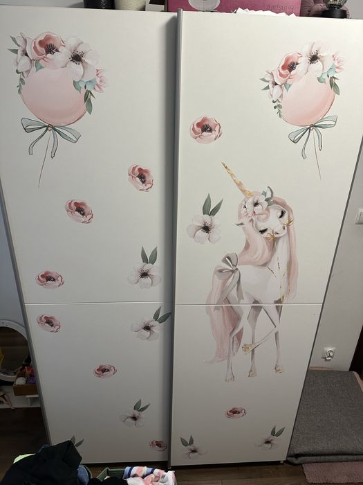 Szafa Biala obrazki to naklejki ! 60/120/200